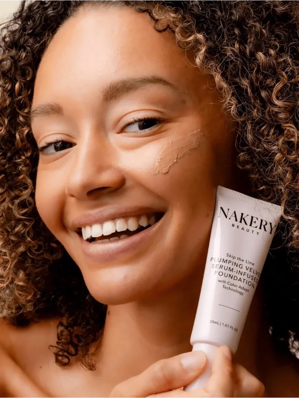 Nakery Beauty Plumping Velvet Serum-Infused Foundation - Deep